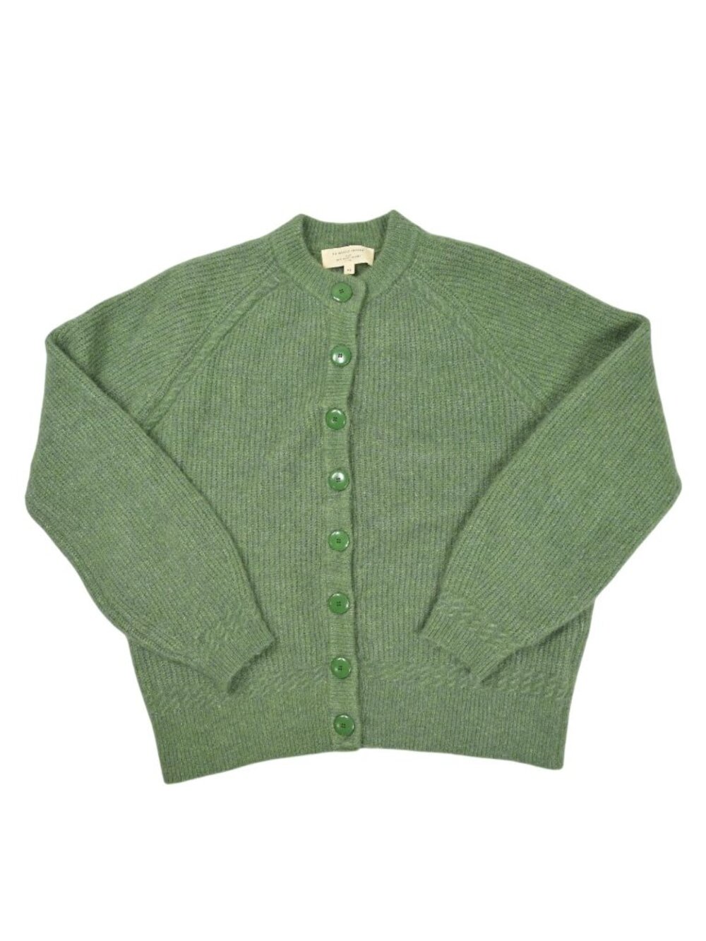 Sezane Othello Cardigan in Green